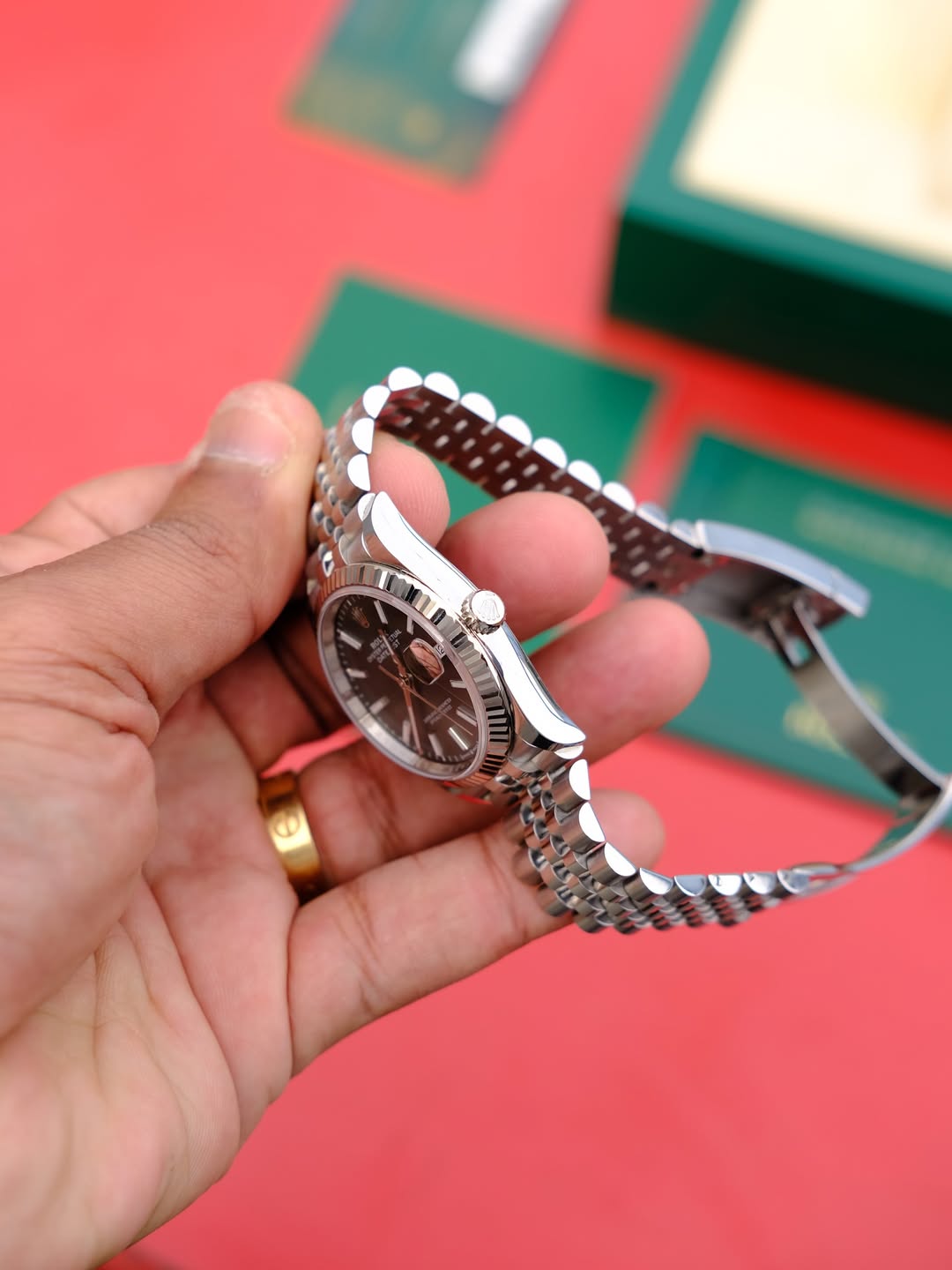 ROLEX DATEJUST MINT GREEN