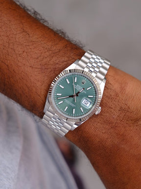 ROLEX DATEJUST MINT GREEN