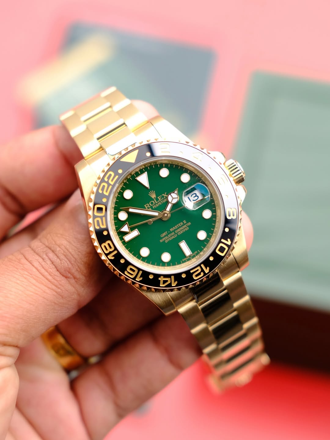ROLEX GMT MASTER II GOLD (EDIÇÃO DE ANIVERSÁRIO)