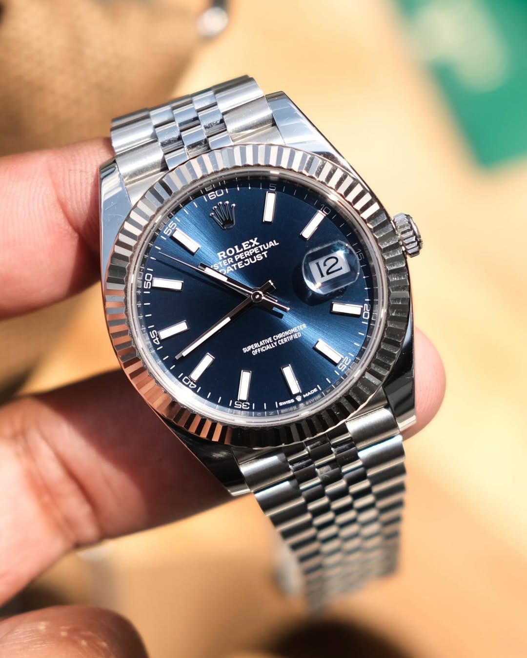ROLEX DATEJUST BLUE DIAL
