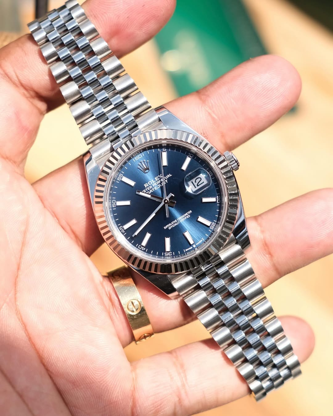 ROLEX DATEJUST BLUE DIAL