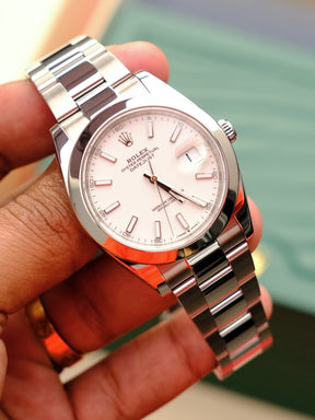 ROLEX DATEJUST WHITE