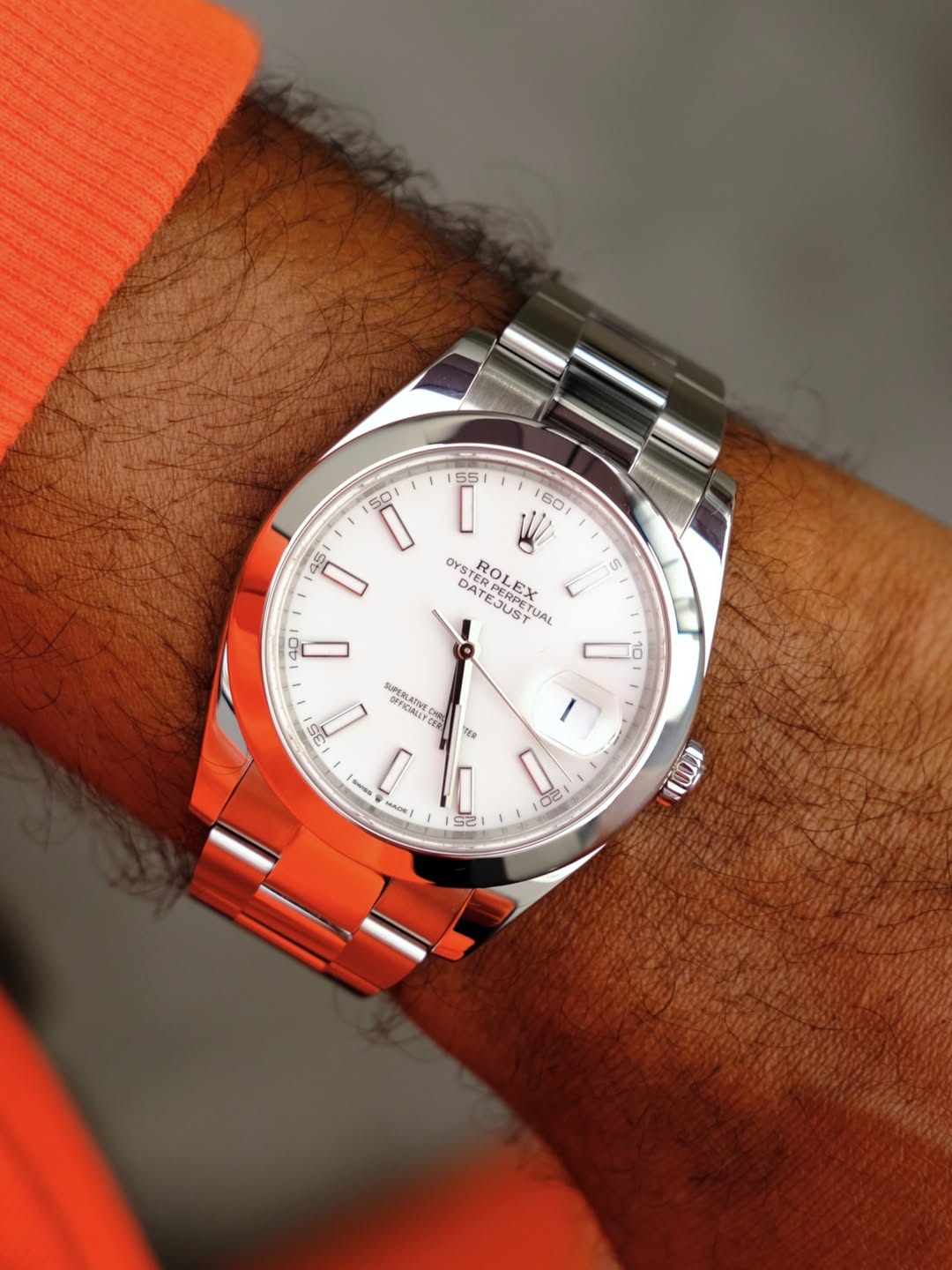 ROLEX DATEJUST WHITE